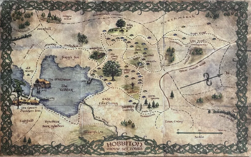 ホビット村の地図