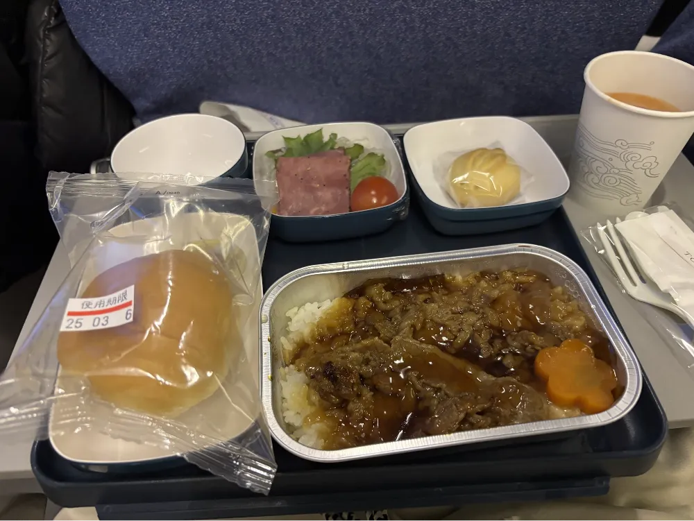 エアチャイナの機内食