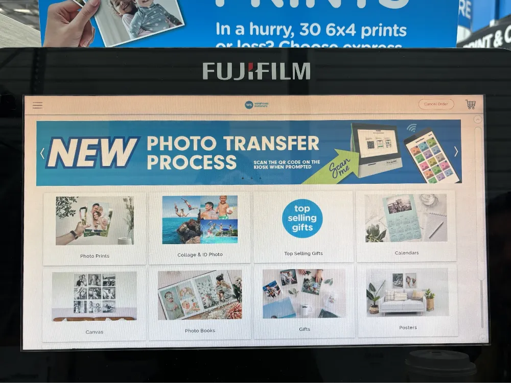 Warehouse Stationeryで写真プリントの手順